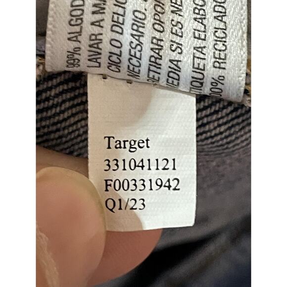 Wild Fable Jeans Womens 10 Blue Super High Rise Straight Button Fly Distressed - Picture 13 of 13